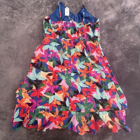 PatPat Girls' Floral Sundress Multicolor Knee Length Sleeveless XL V Neck Ruffle - Picture 2 of 6